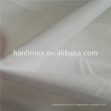 Tela de algodón del 100% del calicó para la tela de la ropa de la camisa 100% tela de algodón 40x40 120x60 57/8 &quot;de blanco pfd blanqueado teñido blanco 105gsm